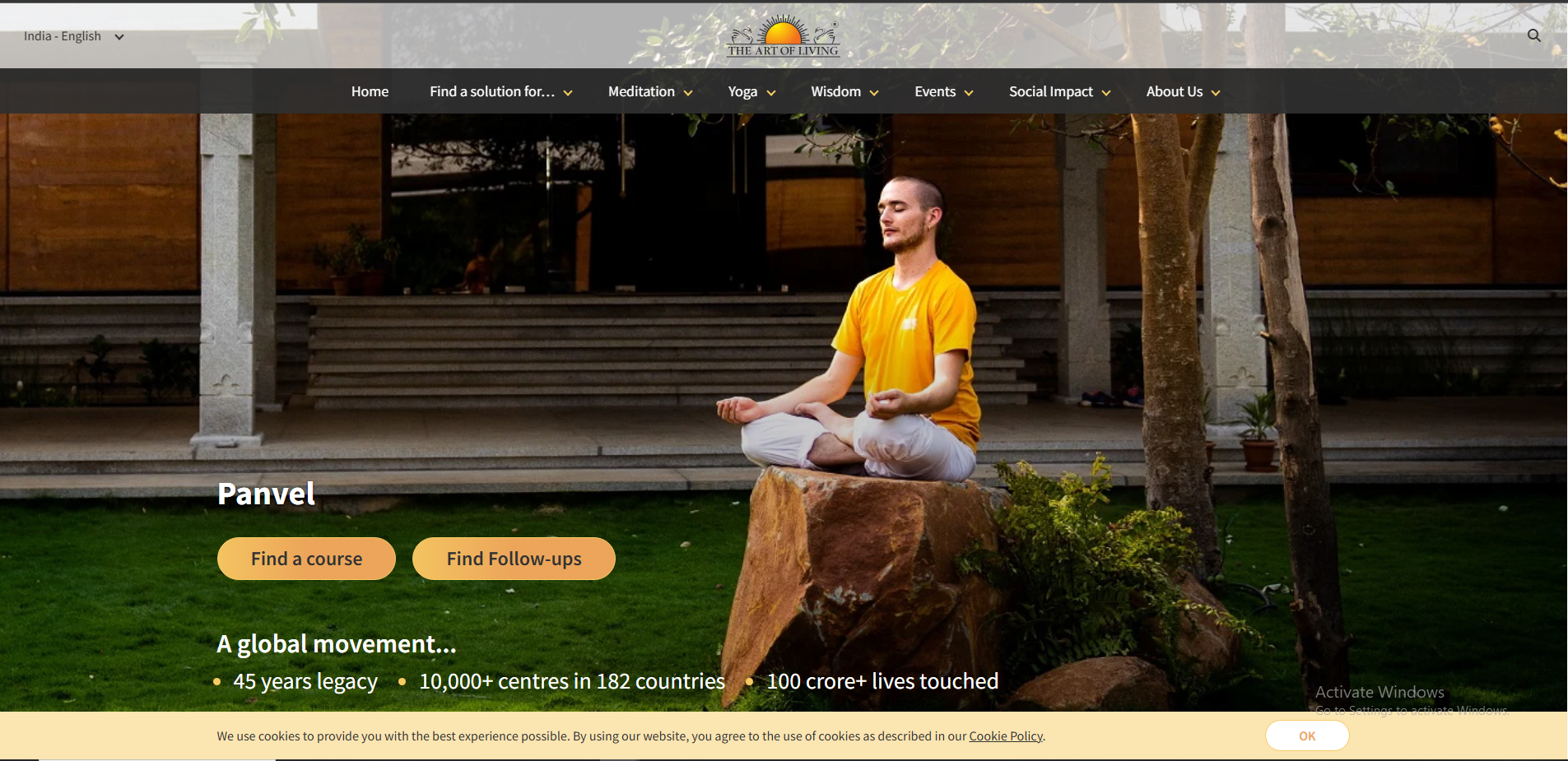 Art of Living website preview