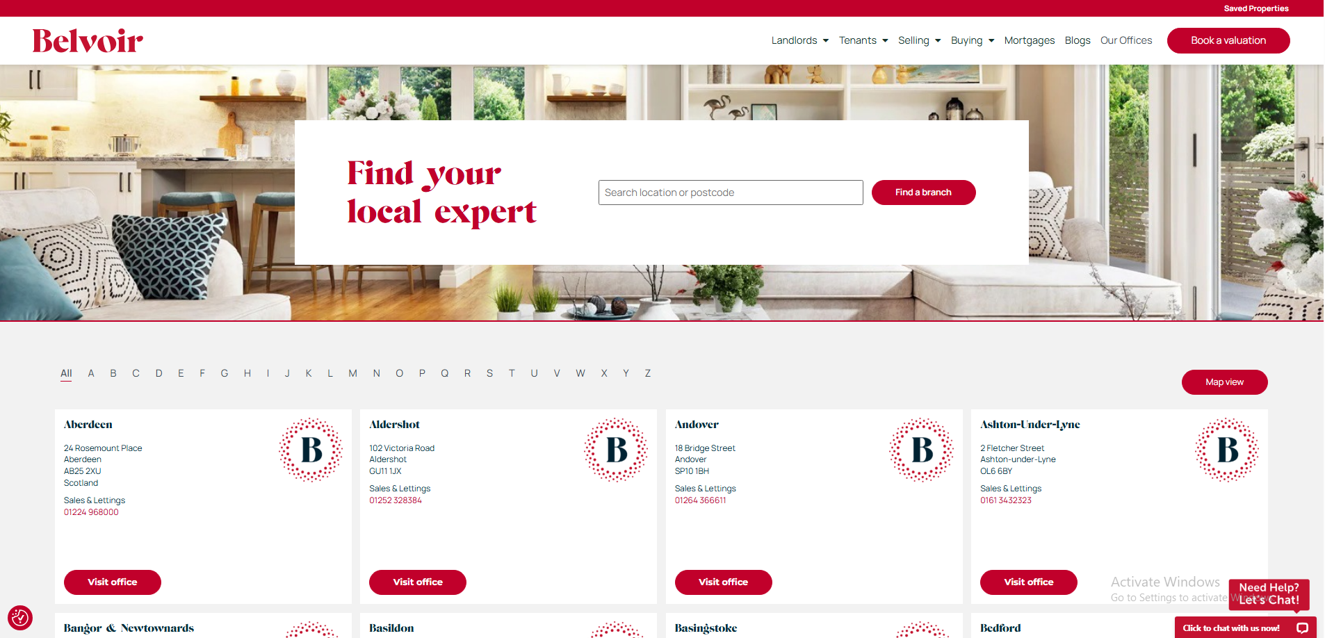 Belvoir Stoke-on-Trent website preview
