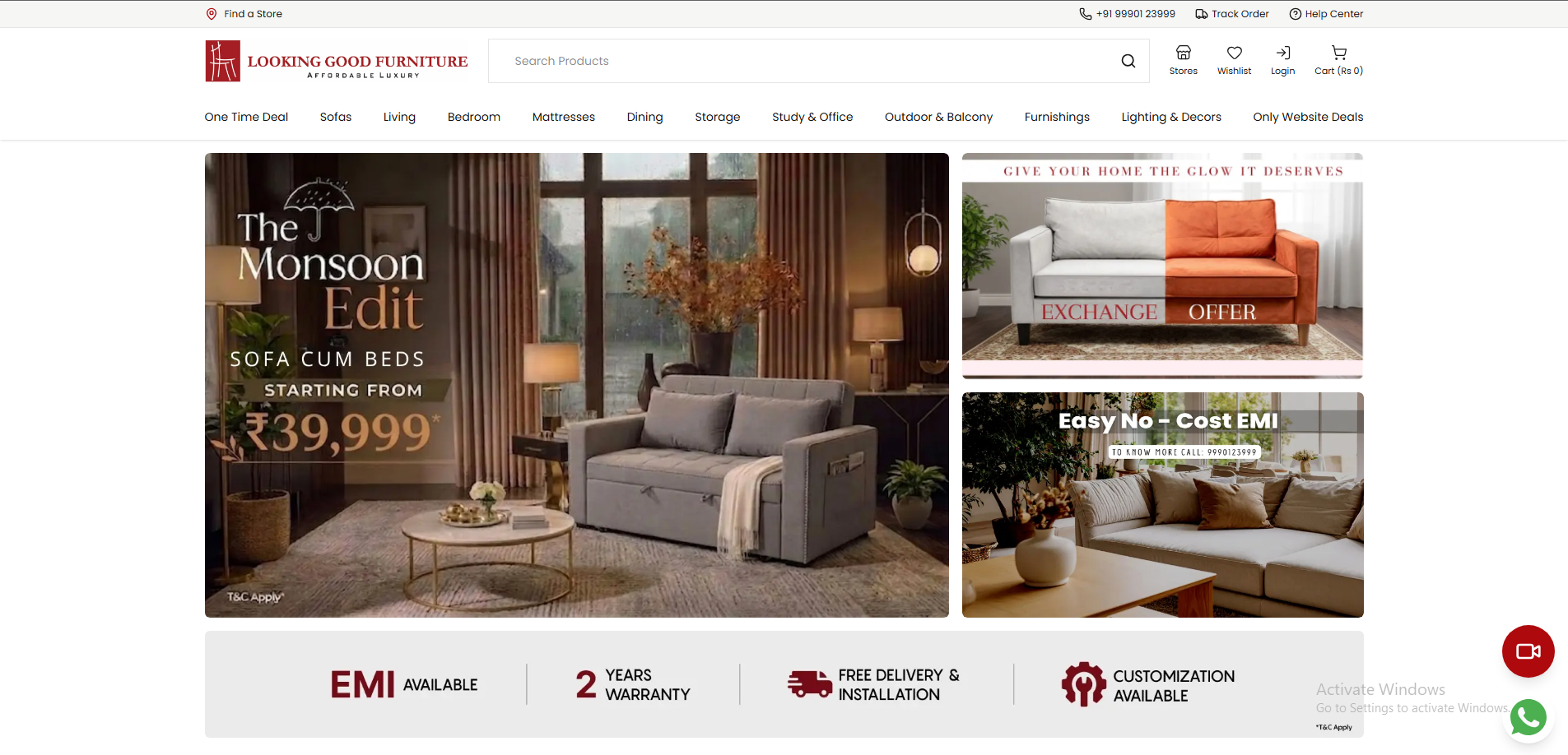 Looking Good Furniture website preview