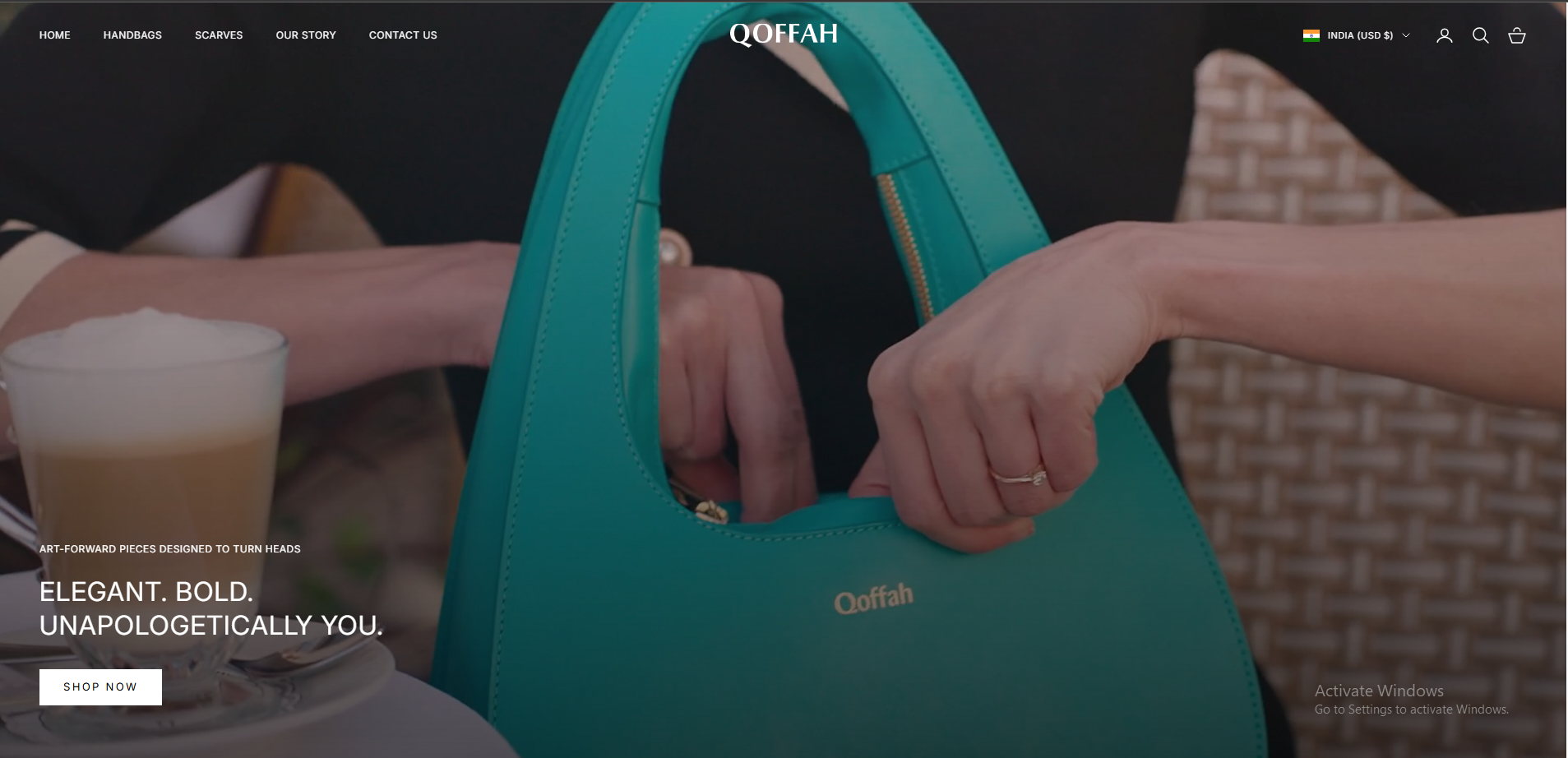 Qoffah website preview
